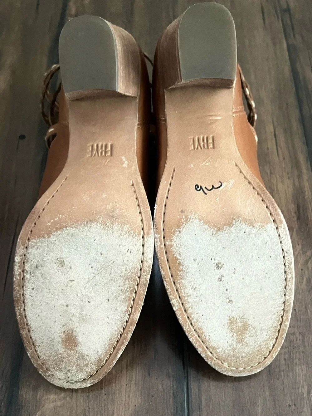 Frye Naomi Pickstitch Leather Ankle Booties - Size 9.5 - Picture 14 of 14